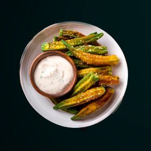 Dry Ladies Finger - Deep Fried Curry